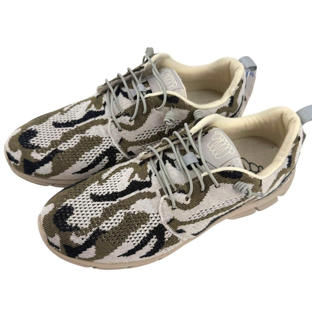 Woolloomooloo Fraser II Merino Wool Sand Camo Knit Sneakers EU 39 US W 8.5/9 M 6